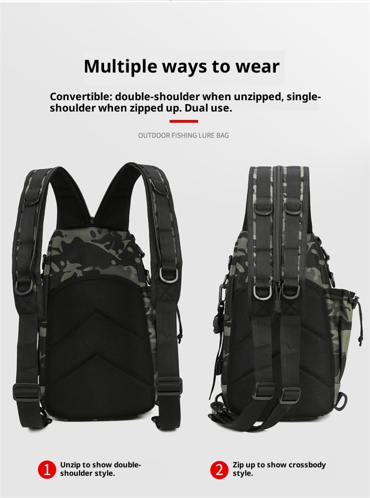 ActiveGo Lure Large Capacity Tactical Backpack For Men Multifunctional Outdoor Travel Hiking Cycling Camouflage Single And Double_voghion.com