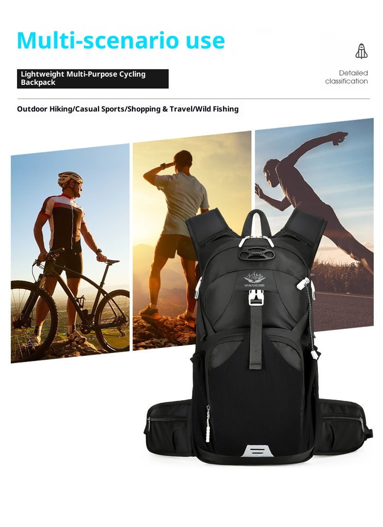 ActiveGo Cross-border Cycling Bag Outdoor Bicycle Multi-functional Water-resistant Sports Picnic Large Capacity Backpack_voghion.com