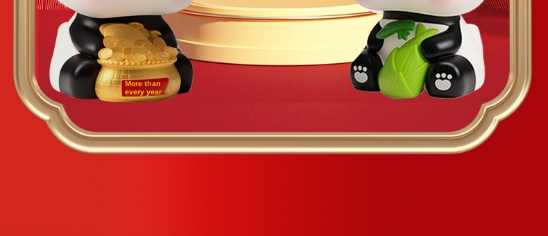 Panda portafortuna solare di tendenza transfrontaliera, decorazione per interni auto, regalo creativo alla moda per la casa_voghion.com