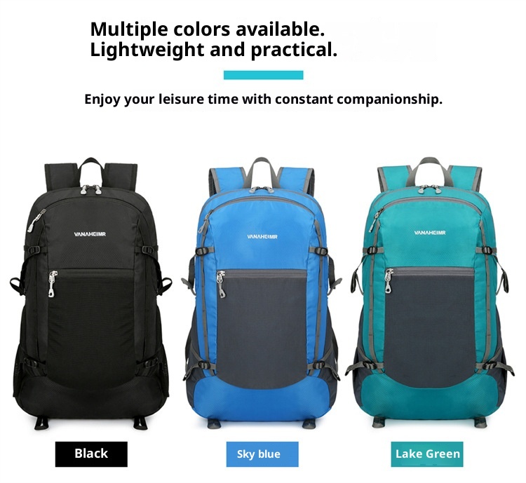 ActiveGo Warnerheim Hiking Men Folding Waterproof Trekking Bag Women Casual Large Capacity Lightweight Backpack_voghion.com