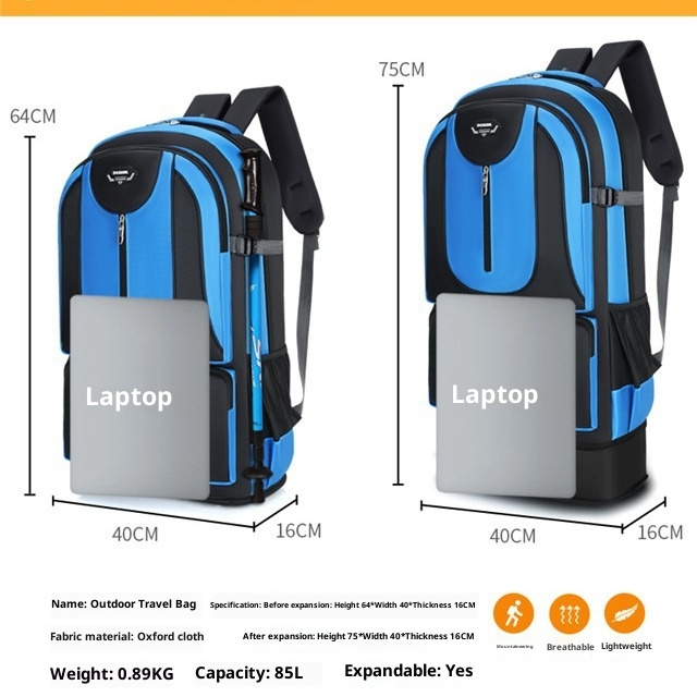 ActiveGo Cross-border Capacity Hiking Outdoor Travel Oxford Cloth Extra Large Luggage Bag Working Men Backpack Wholesale_voghion.com