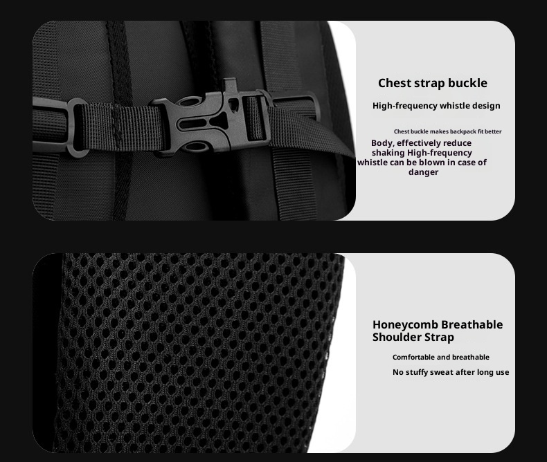 Zaino da viaggio per computer da uomo ActiveGo, borsa da viaggio per alpinismo e attività all'aperto, grande capacità_voghion.com