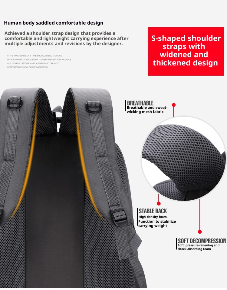 ActiveGo Sınır Ötesi Özel Sırt Çantası Erkekler ve Kadınlar İçin, Büyük Kapasiteli Su Geçirmez Seyahat Açık Hava Yürüyüş Çantası Toptan İş_voghion.com