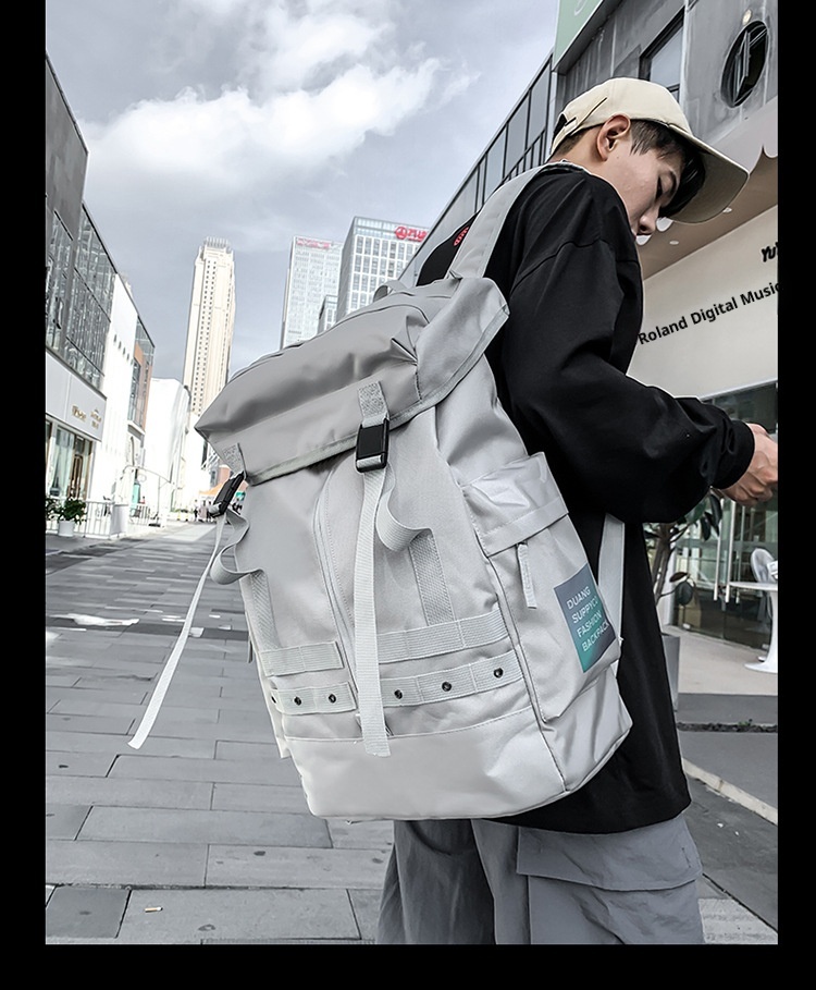 ActiveGo Street Fashion Trendy Backpack For Men And Women, College Students Ski Simple Practical Casual Bag, Large Capacity_voghion.com