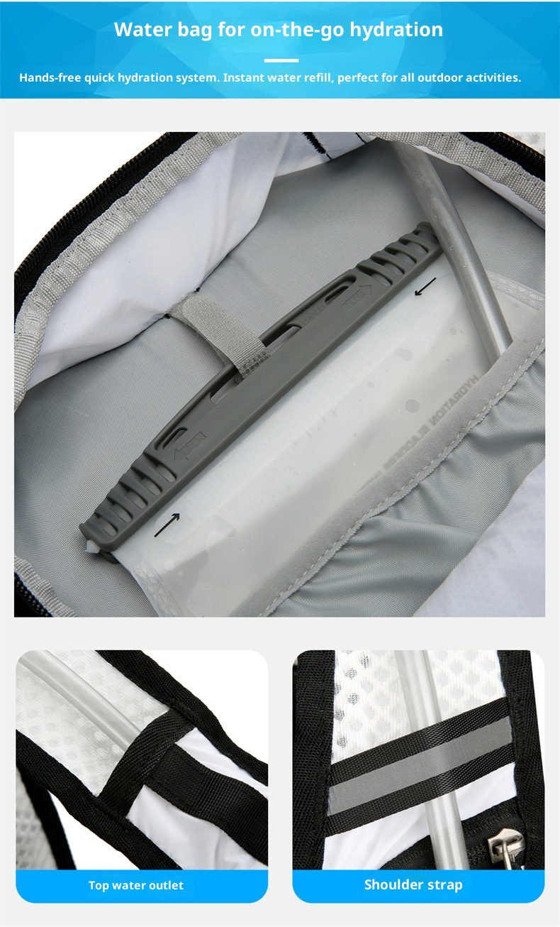 ActiveGo Azera Atmungsaktiver Sportrucksack mit großem Fassungsvermögen, geeignet für Bergsteigen, Offroad-Radfahren, Cross-Border-Marathon und als Trinkrucksack_voghion.com