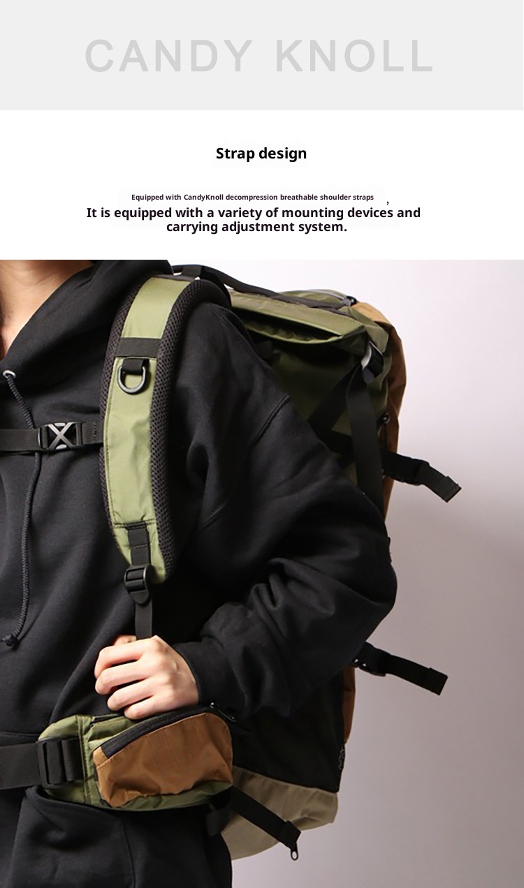 ActiveGo Wanderrucksack mit großem Fassungsvermögen, wasserdicht, professionell, leicht, für Damen und Herren, Doppeltragegestell_voghion.com