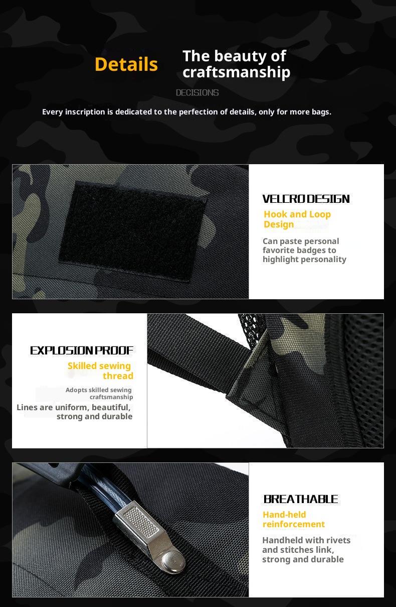 ActiveGo Men Outdoor Tactical Backpack Mountaineering Large Capacity Sports Camouflage School Camping Luggage Bag Air Cushion_voghion.com