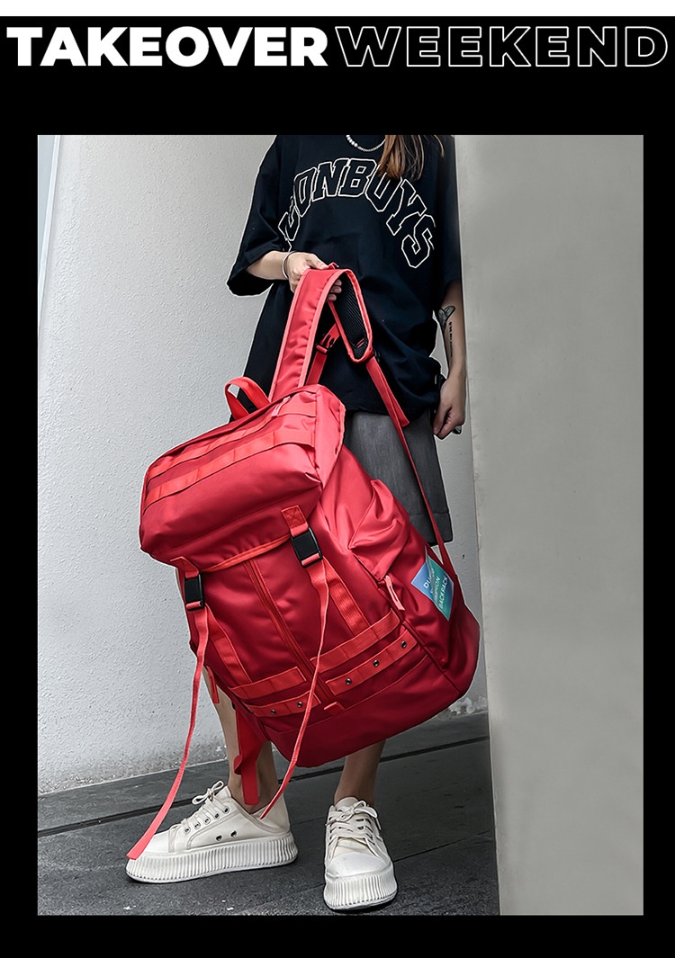 ActiveGo Street Fashion Trendy Backpack For Men And Women, College Students Ski Simple Practical Casual Bag, Large Capacity_voghion.com