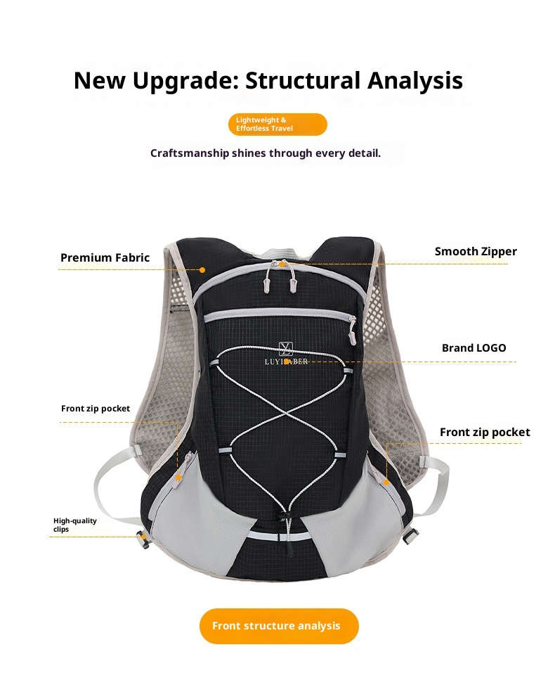 ActiveGo Large Capacity Hiking Water-Resistant Off-Road Cycling Cross-Border Multi-Functional Sports Backpack Marathon Hydration_voghion.com