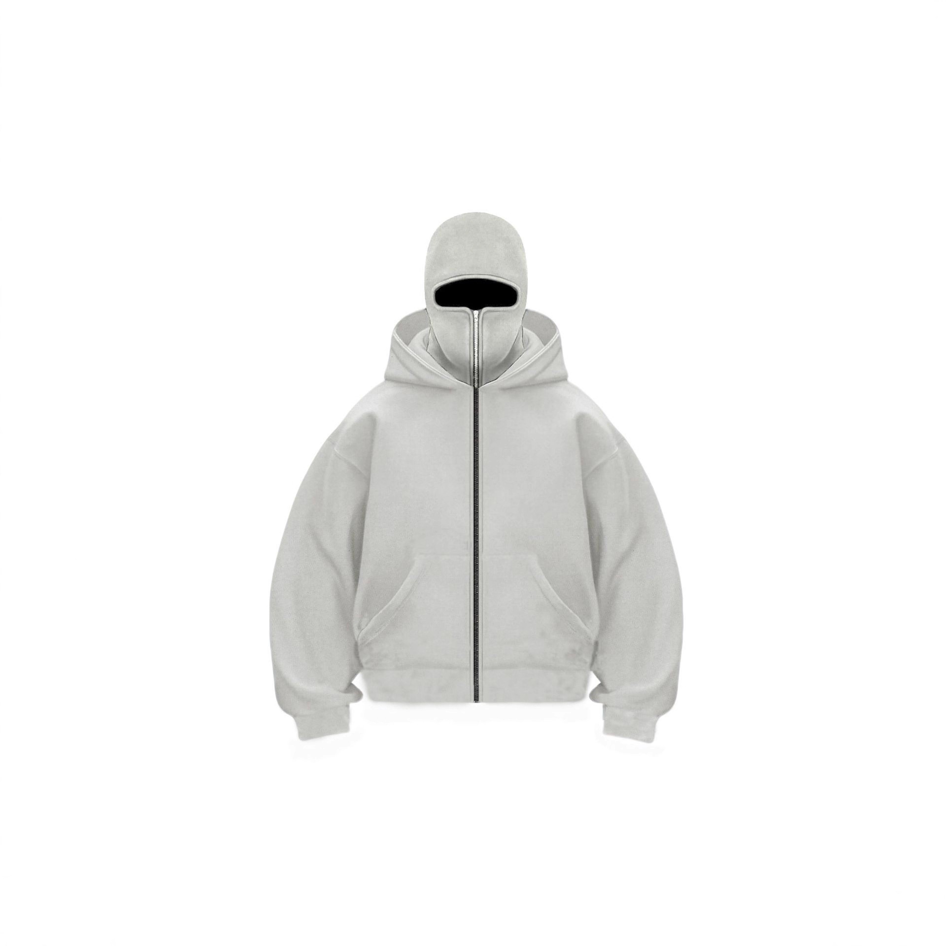 boy Boy Cross-Border European American Style Plain Ins New Zipper Hooded Sweatshirt Jacket For Men And Women Double Hood Autumn_voghion.com