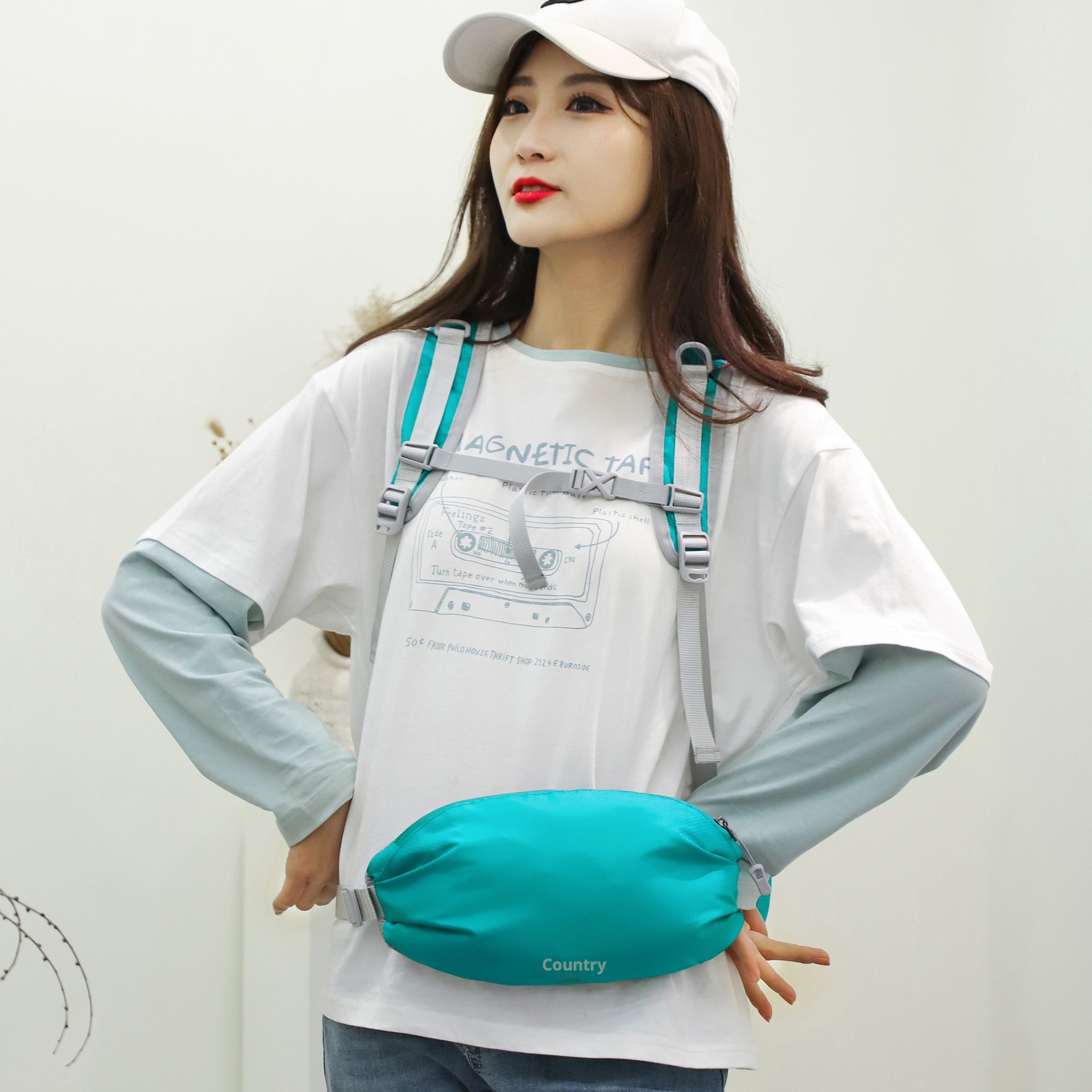 ActiveGo Backpack Handheld Women's Hiking Outdoor Sports Travel Cycling Large Capacity Foldable Waist Bag Lightweight Waterproof_voghion.com