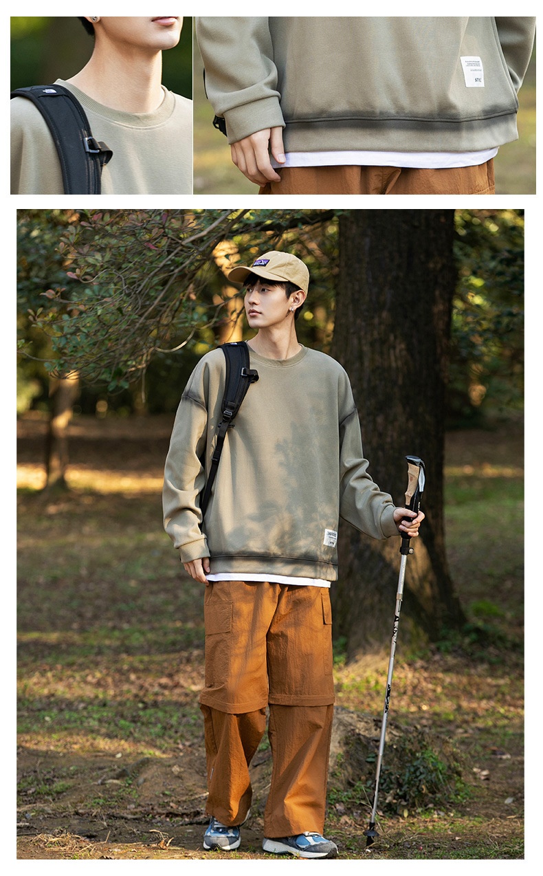 Unisex-Sweatshirt im neuen Herbst-Stil für Jungen, zweiteilig, Herren-Hoodie, lässige Outdoor-Jacke_voghion.com