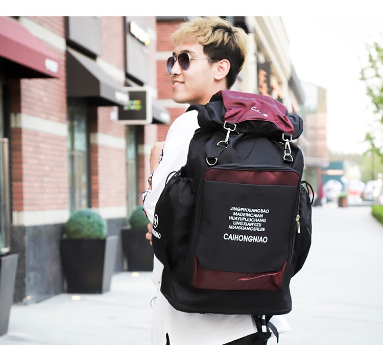 ActiveGo Mountaineering Double Shoulder Men's Travel Luggage Bag Women's Waterproof Multi-Functional Large Capacity Sports Hiking_voghion.com