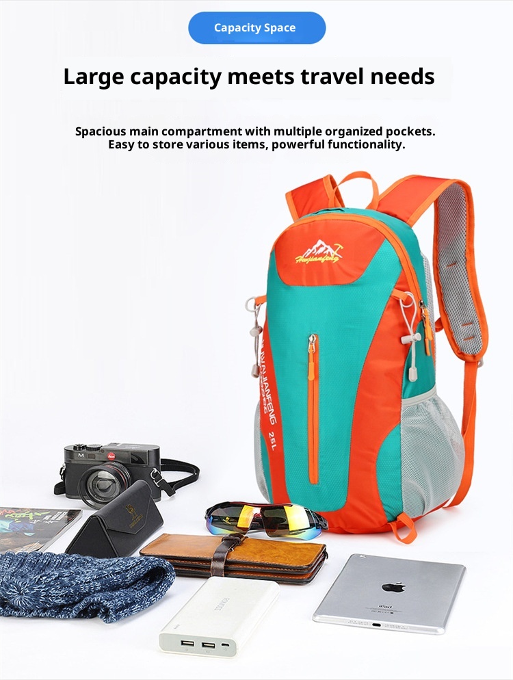 ActiveGo 2025 New Cross-Border Water-Resistant Hiking Multi-Functional Sports Travel Backpack Large Capacity Outdoor Double_voghion.com