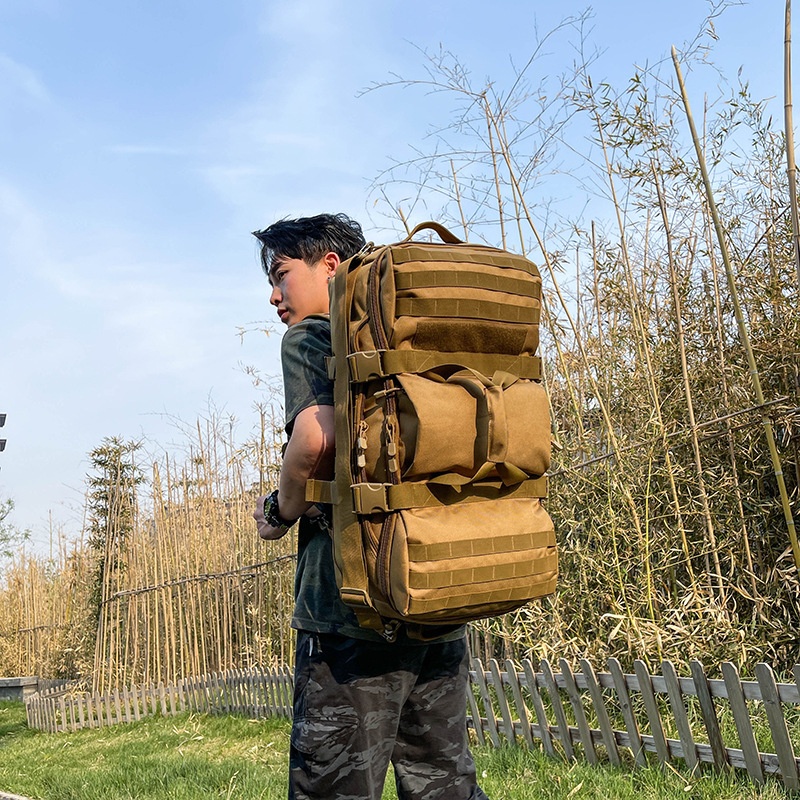 ActiveGo Camouflage Capacity Multifunctional Handheld Large Hiking Climbing Bag Outdoor Travel Backpack_voghion.com