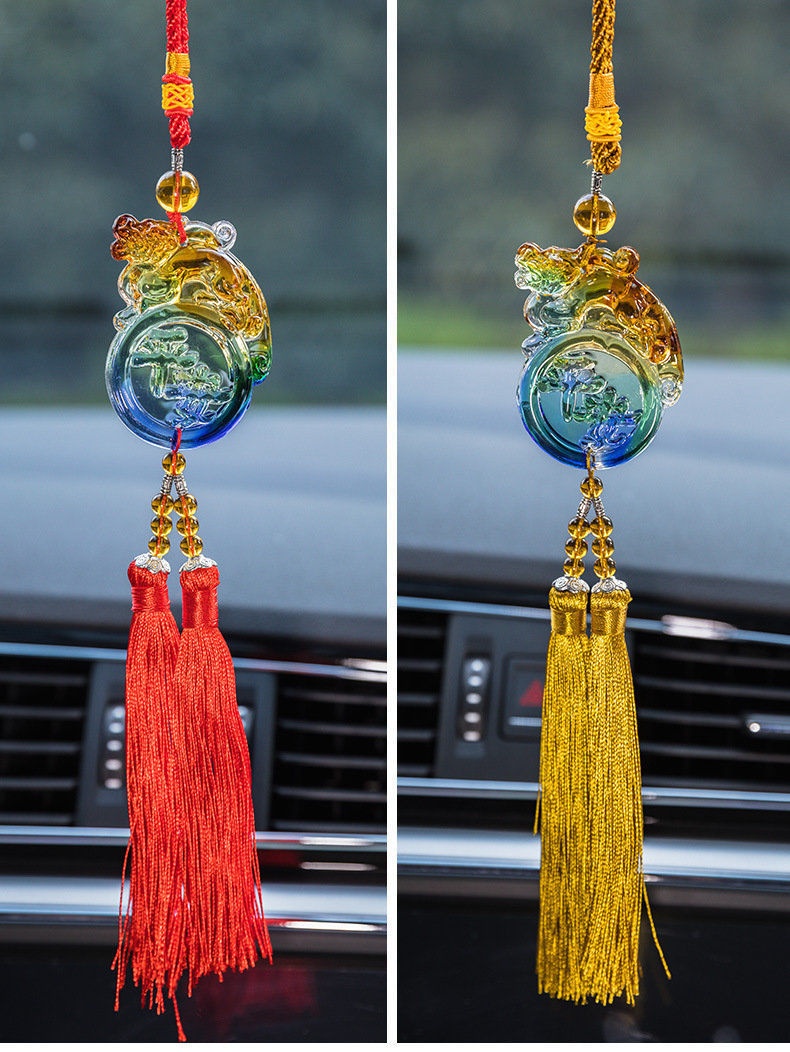 Un pezzo Dropshipping smaltato Pixiu Money-Biting Pendant Accessories Car Interior Hanging Decoration Wholesale_voghion.com