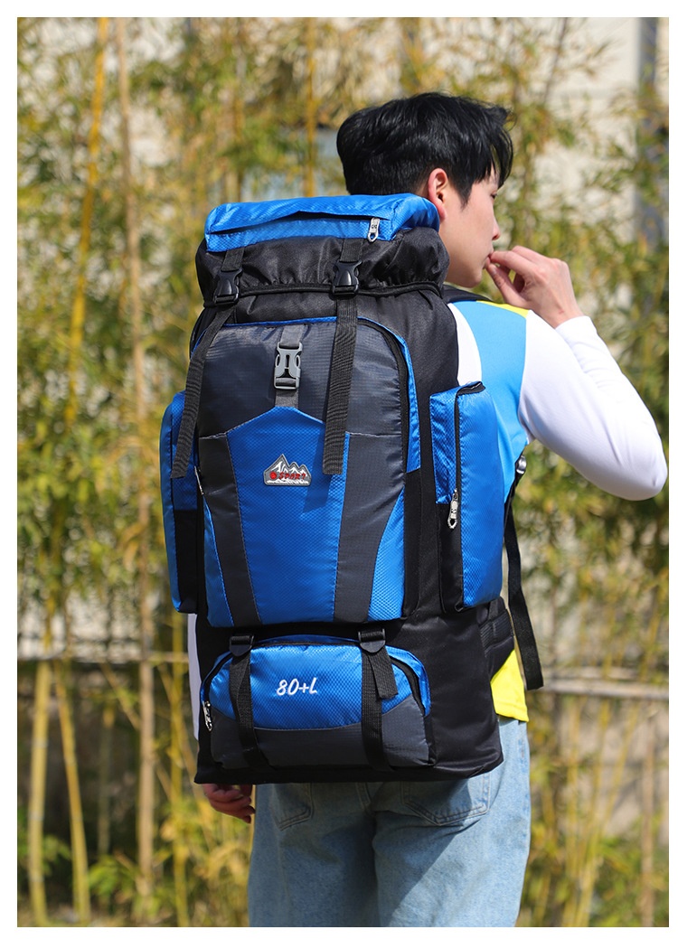 ActiveGo Nuovo zaino da 80 litri per escursioni all'aperto, grande capacità, per uomini e donne, per trekking, sport, tempo libero, viaggi_voghion.com