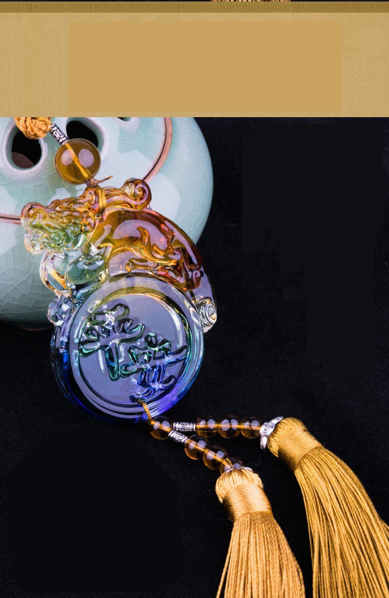 Un pezzo Dropshipping smaltato Pixiu Money-Biting Pendant Accessories Car Interior Hanging Decoration Wholesale_voghion.com