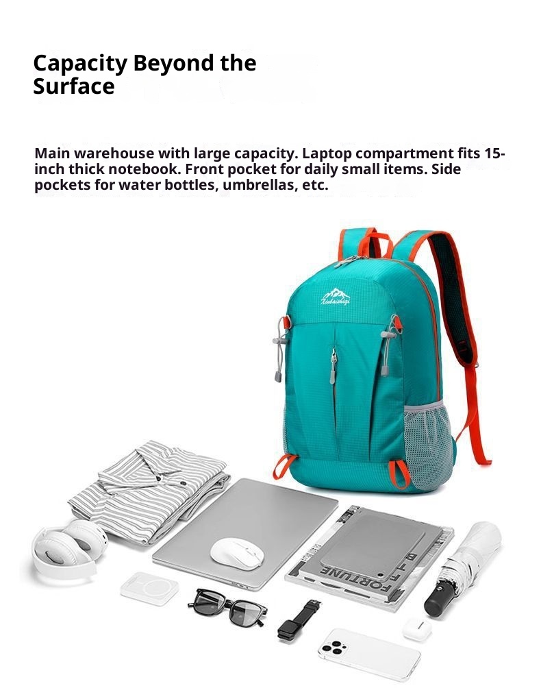 ActiveGo Sports Foldable New Travel Bag Ultra-Light Mountaineering Large Capacity Casual Backpack_voghion.com
