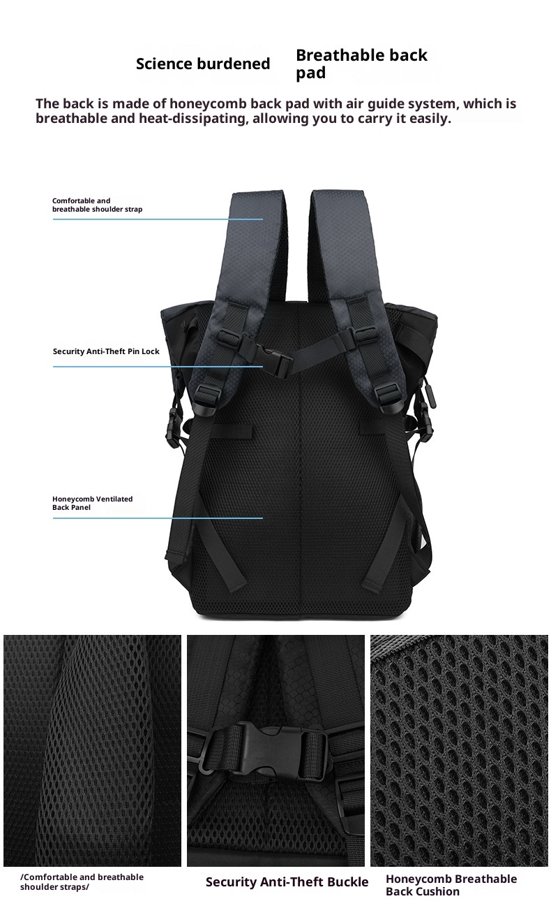 Zaino sportivo ActiveGo per alpinismo, ciclismo, escursionismo, grande capacità, leggero, da viaggio, per lavoro, computer_voghion.com