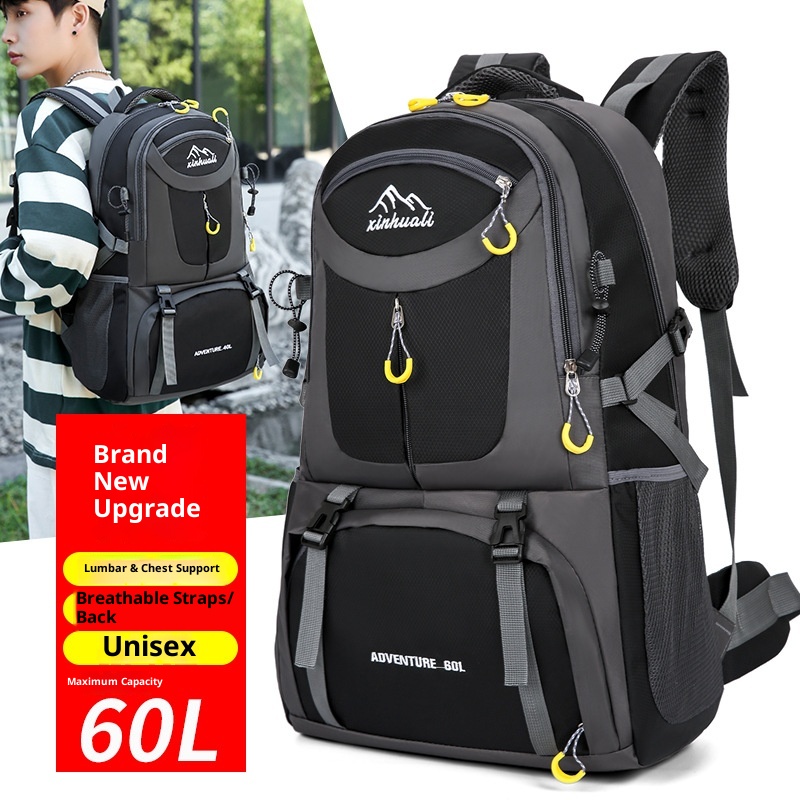 ActiveGo Outdoor Capacity Hiking Waterproof Wear-resistant Travel Bag Large Multifunctional Trekking Luggage Backpack Off-road_voghion.com