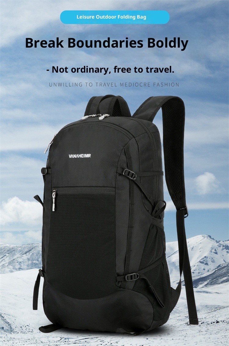 ActiveGo Warnerheim Hiking Men Folding Waterproof Trekking Bag Women Casual Large Capacity Lightweight Backpack_voghion.com