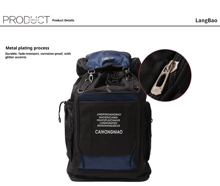 ActiveGo Mountaineering Double Shoulder Men's Travel Luggage Bag Women's Waterproof Multi-Functional Large Capacity Sports Hiking_voghion.com