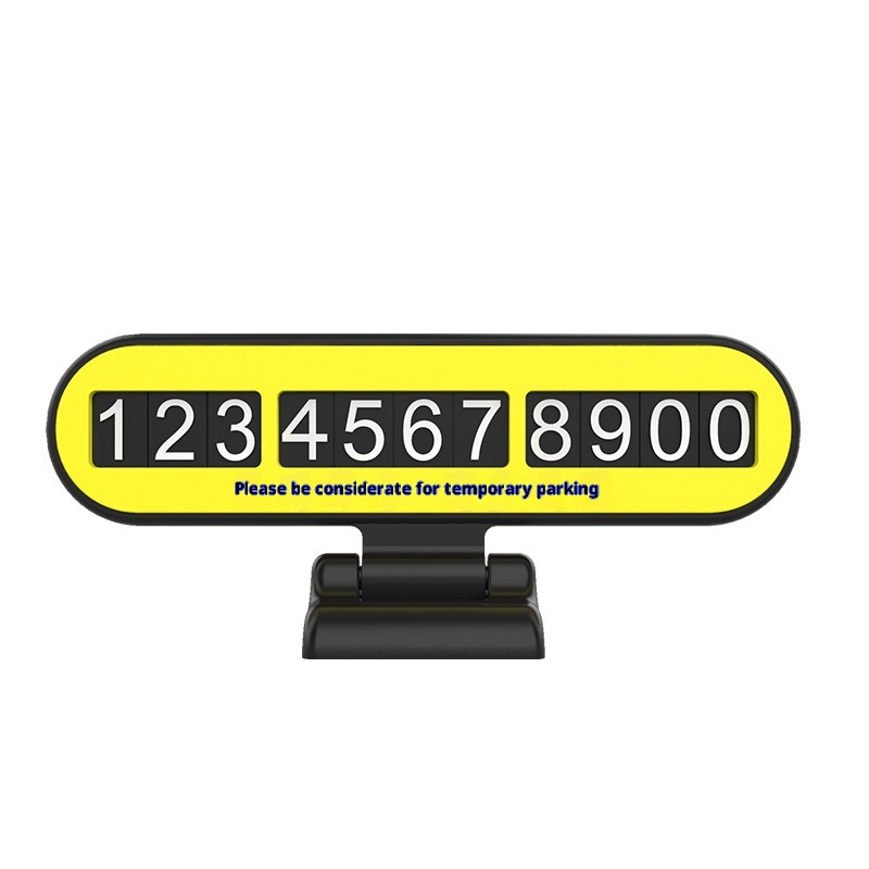 Interior Decoration Temporary Parking Sign Phone Number Move Dashboard Electric Car_voghion.com
