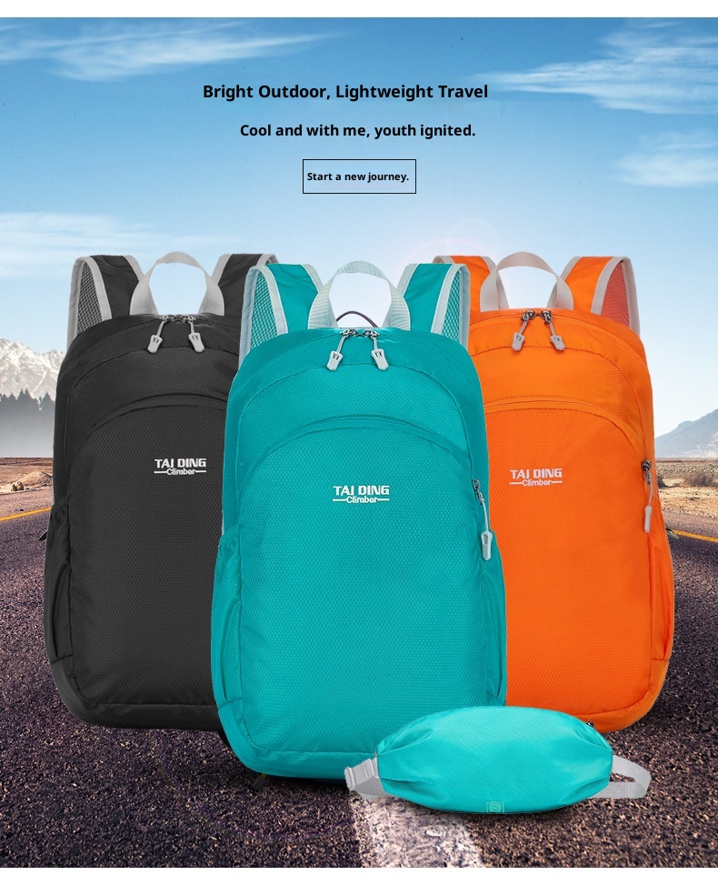 ActiveGo Backpack Handheld Women's Hiking Outdoor Sports Travel Cycling Large Capacity Foldable Waist Bag Lightweight Waterproof_voghion.com