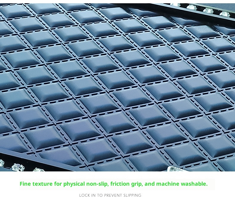 Rutschfeste Strassmatte mit Federdekor für die Mittelkonsole im Auto – Neuware_voghion.com