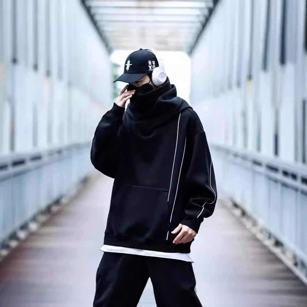 boy Boy Boy 2024 New Brand Neck Sweatshirt For Men Spring And Autumn Thickened Hooded American Style Ins High Street Top Jacket_voghion.com