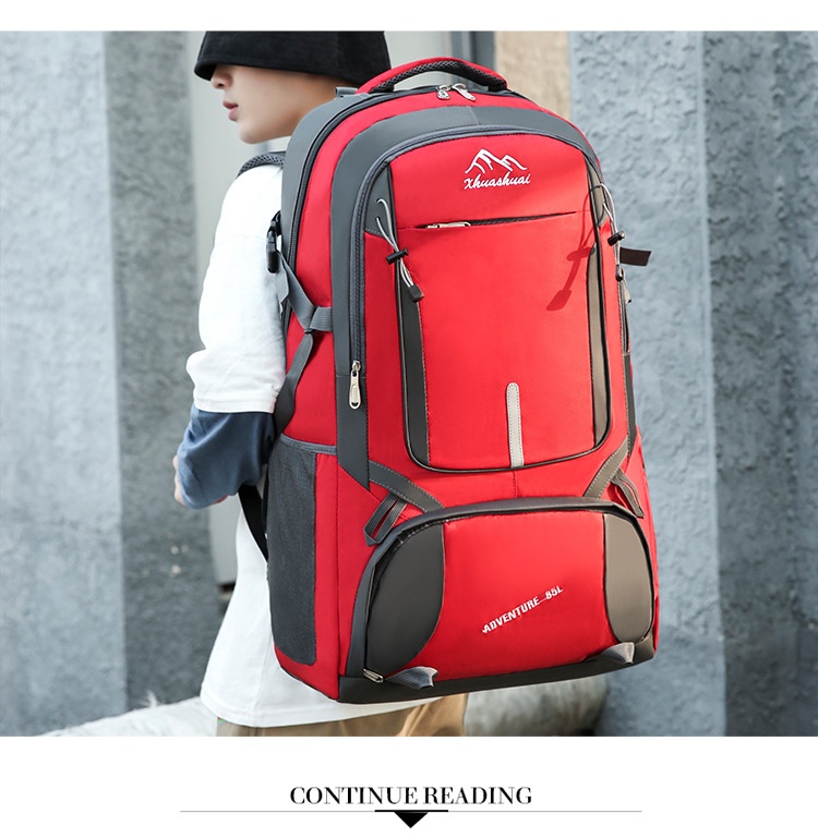 ActiveGo Outdoor Hiking For Men, Extra Large Capacity Camping Storage Backpack, Water-Resistant Leisure Travel Work Backpack_voghion.com