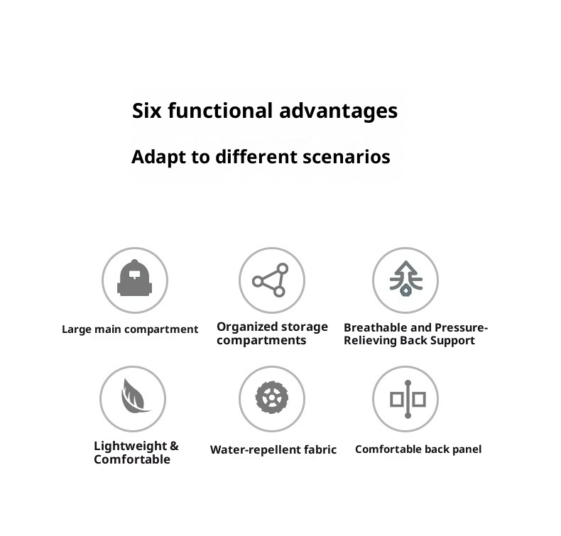 Zaino da viaggio per computer da uomo ActiveGo, borsa da viaggio per alpinismo e attività all'aperto, grande capacità_voghion.com