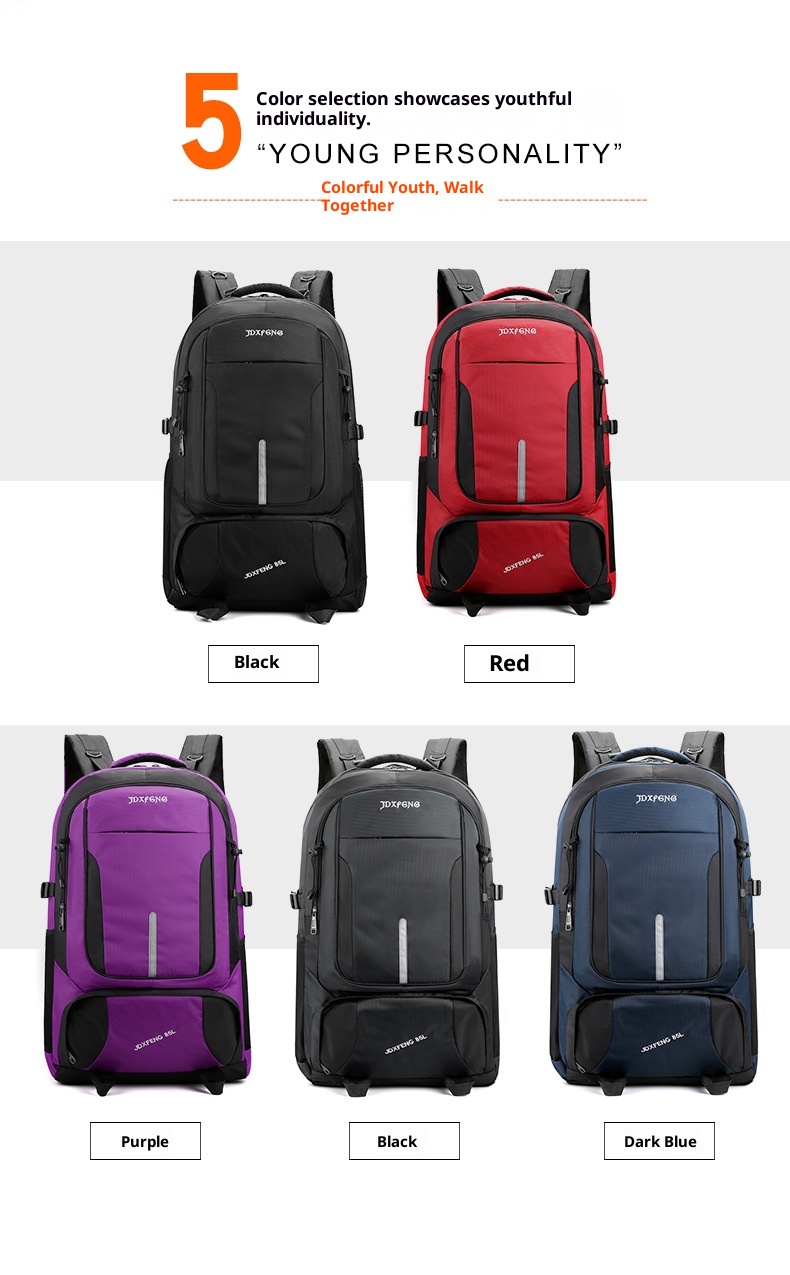 Zaino da viaggio per uomo ActiveGo, impermeabile, di grande capacità, per escursioni, sport all'aria aperta, scuola, all'ingrosso_voghion.com