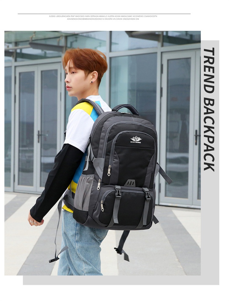 ActiveGo Outdoor Hiking Double Shoulder Men's Travel Bag Large Capacity Women's Lightweight Trekking Backpack_voghion.com