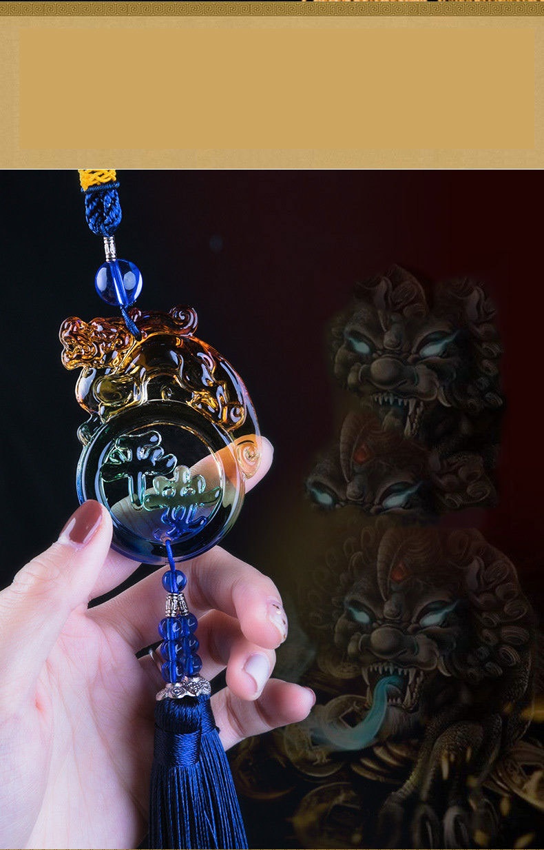 Un pezzo Dropshipping smaltato Pixiu Money-Biting Pendant Accessories Car Interior Hanging Decoration Wholesale_voghion.com