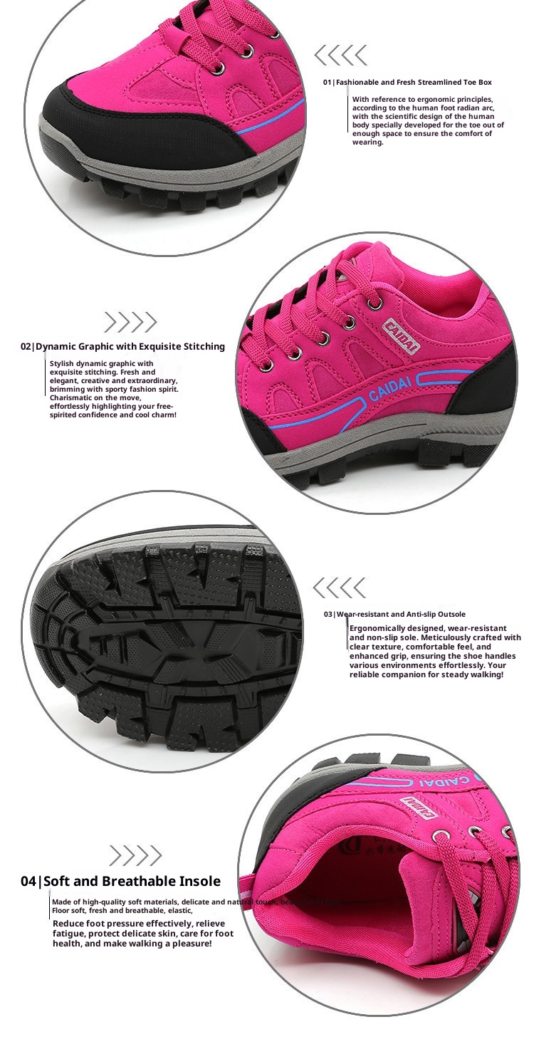 Scarpe sportive leggere ActiveGo da donna, traspiranti e antiurto, da trekking, per autunno e inverno, con suola morbida_voghion.com