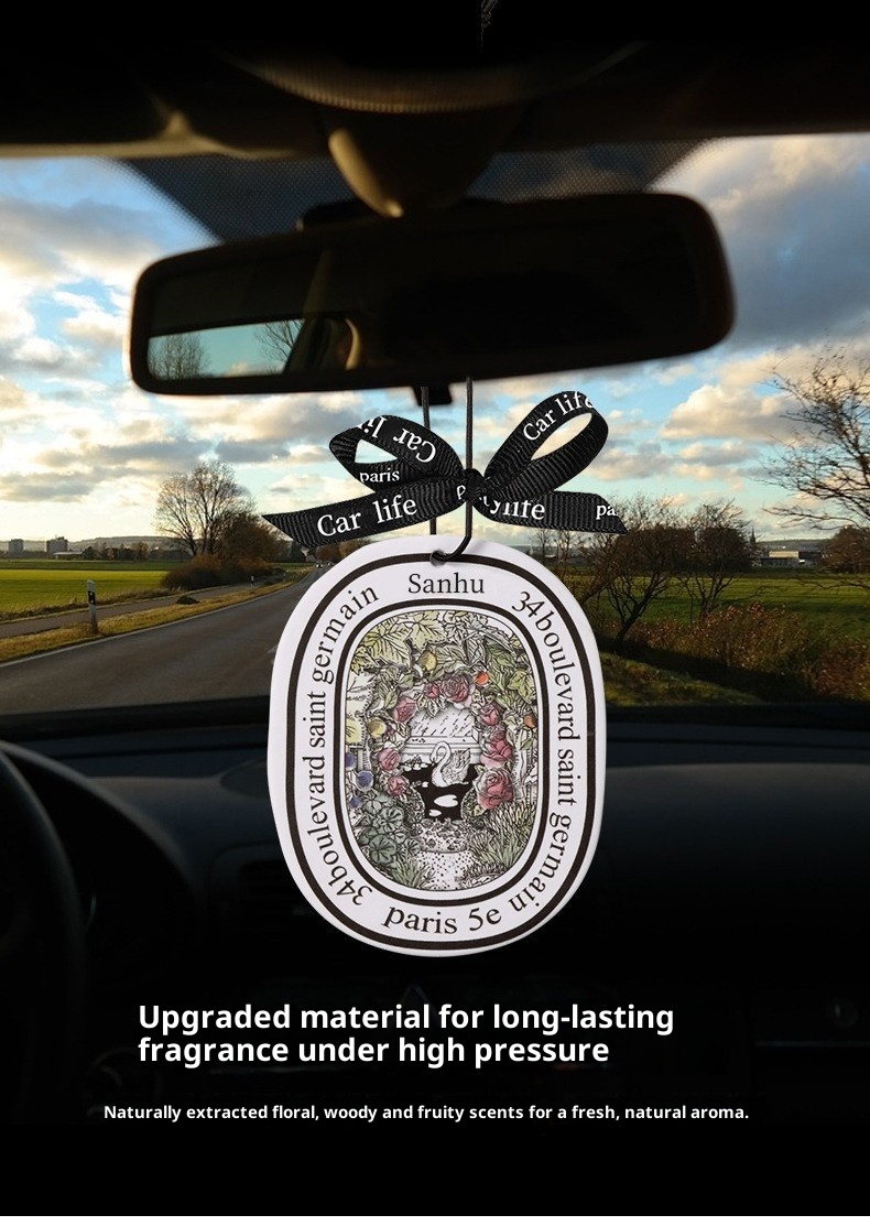 Deodorante per ambienti, accessori profumati, rimozione degli odori degli interni dell'auto, 11 pastiglie profumate decorative e fresche da appendere a lunga durata_voghion.com