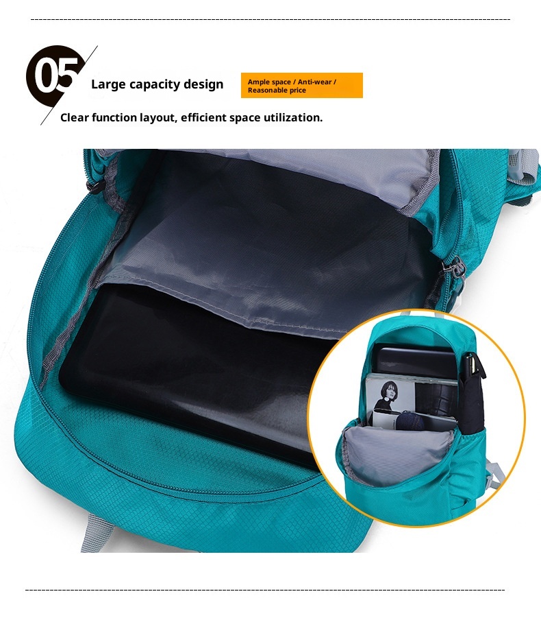 ActiveGo Backpack Handheld Women's Hiking Outdoor Sports Travel Cycling Large Capacity Foldable Waist Bag Lightweight Waterproof_voghion.com