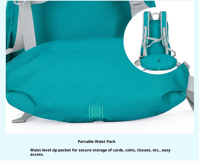 ActiveGo Backpack Handheld Women's Hiking Outdoor Sports Travel Cycling Large Capacity Foldable Waist Bag Lightweight Waterproof_voghion.com