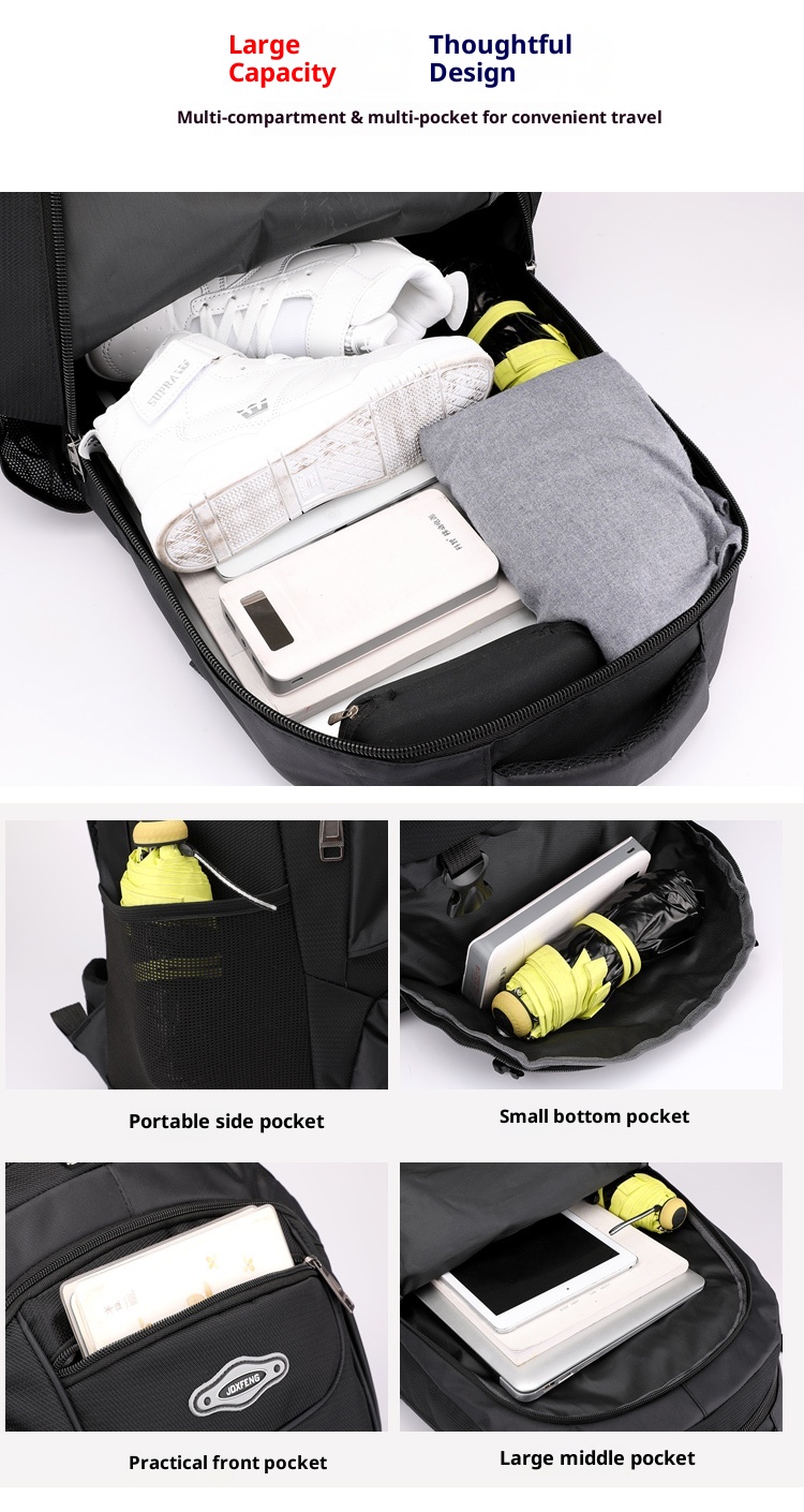 ActiveGo Outdoor Men Large Capacity Lightweight Casual Hiking Backpack Women Waterproof Travel Mountaineering Bag_voghion.com