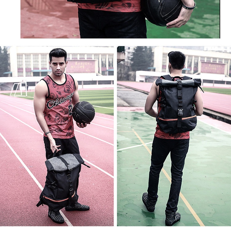 ActiveGo Basketball Men's School Training Multi-Functional Sports Backpack Capacity Extra Large Fitness Hiking Bag Customizable_voghion.com