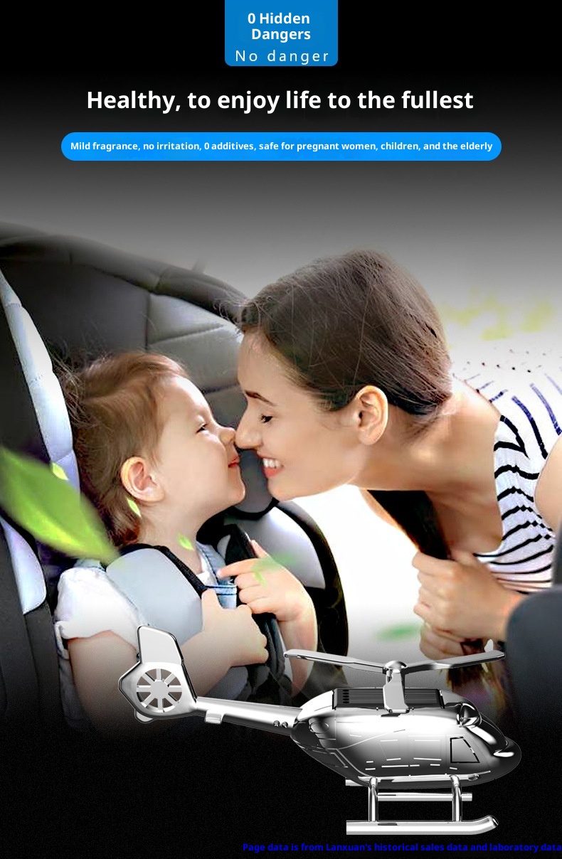 Kreativer, drehbarer Hubschrauber-Lufterfrischer aus Aluminiumlegierung für das Armaturenbrett – ein echter Hingucker für den Autoinnenraum._voghion.com