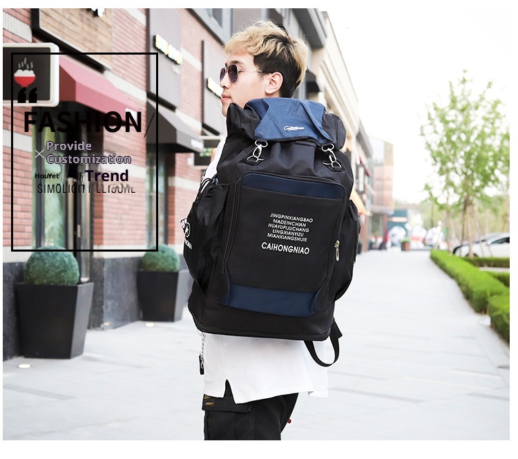 ActiveGo Mountaineering Double Shoulder Men's Travel Luggage Bag Women's Waterproof Multi-Functional Large Capacity Sports Hiking_voghion.com