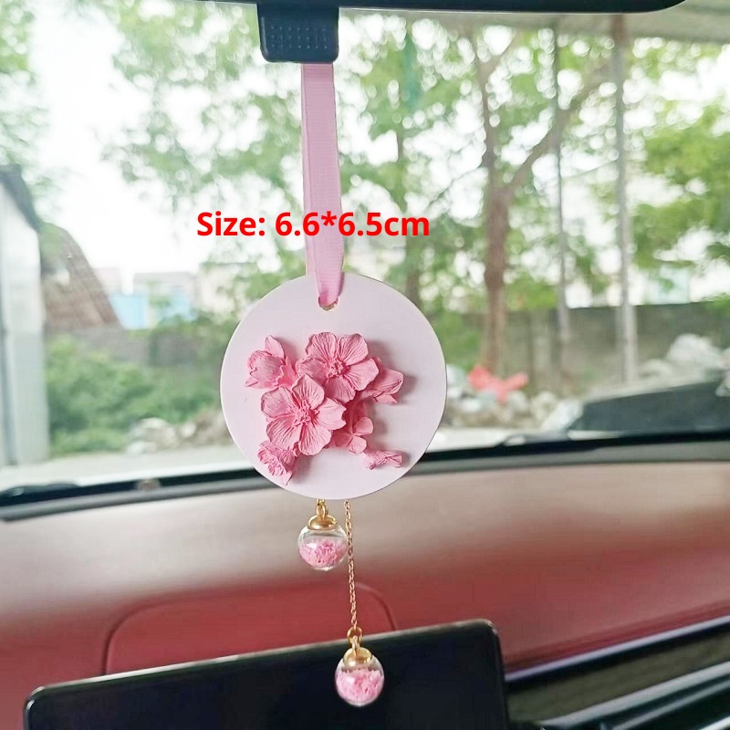 Car Rearview Mirror Hanin Frarance Piece Decor Wardrobe Diffuser Stone Two-tone Pendant Swan Air Vent Ornament_voghion.com