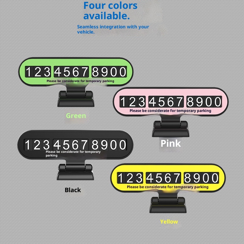Interior Decoration Temporary Parking Sign Phone Number Move Dashboard Electric Car_voghion.com