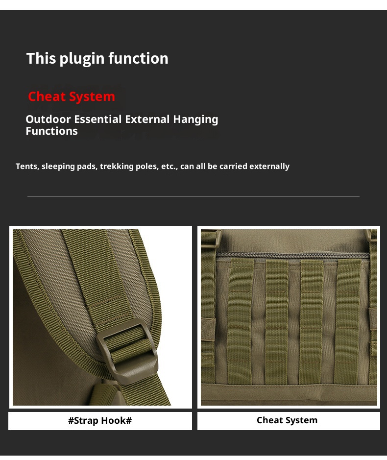 ActiveGo Camouflage Capacity Multifunctional Handheld Large Hiking Climbing Bag Outdoor Travel Backpack_voghion.com