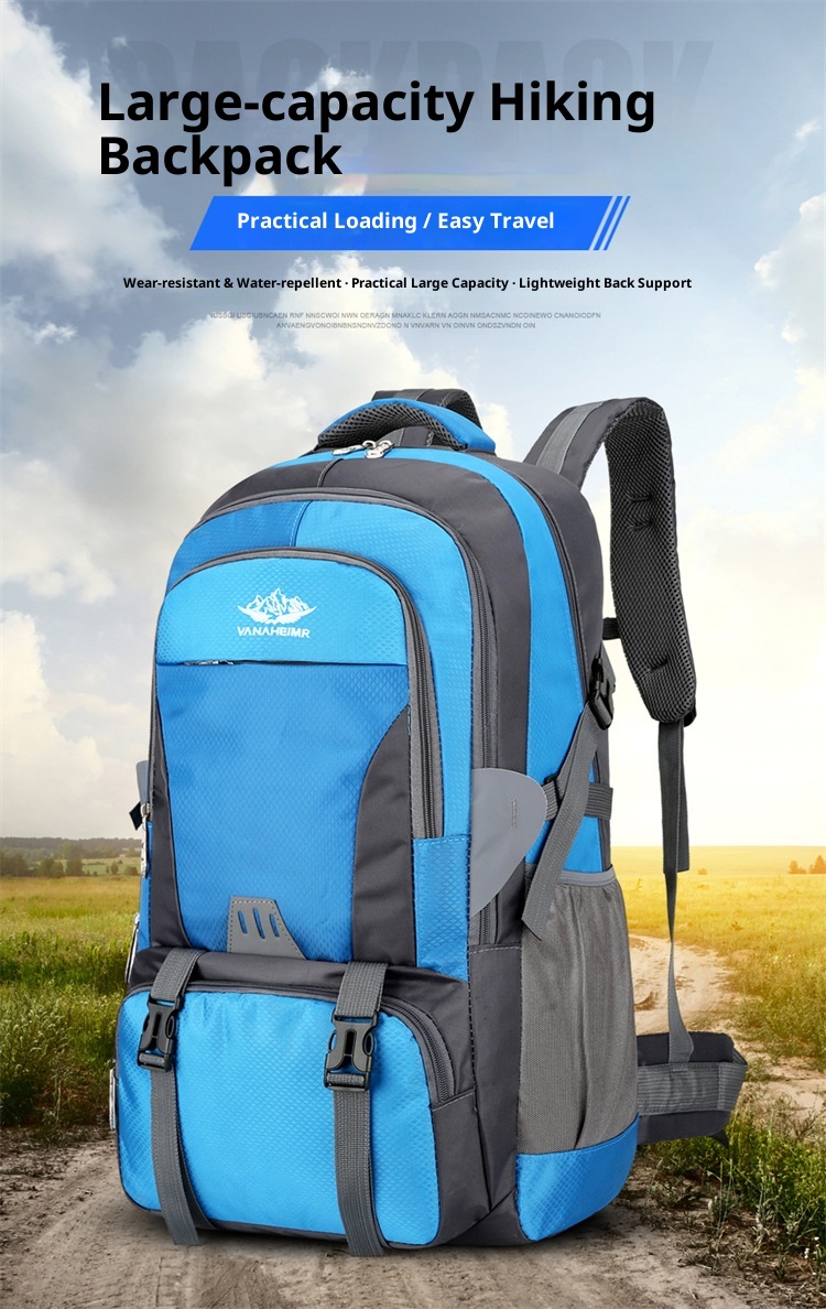 ActiveGo Outdoor Hiking Double Shoulder Men's Travel Bag Large Capacity Women's Lightweight Trekking Backpack_voghion.com