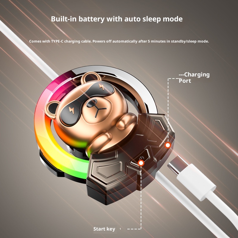 Geräuschaufnahme, Raumluft, Duft aus der Lüftungsöffnung, Autoinnenraum, Rhythmuslicht, leuchtende Brille, Bärendekoration_voghion.com