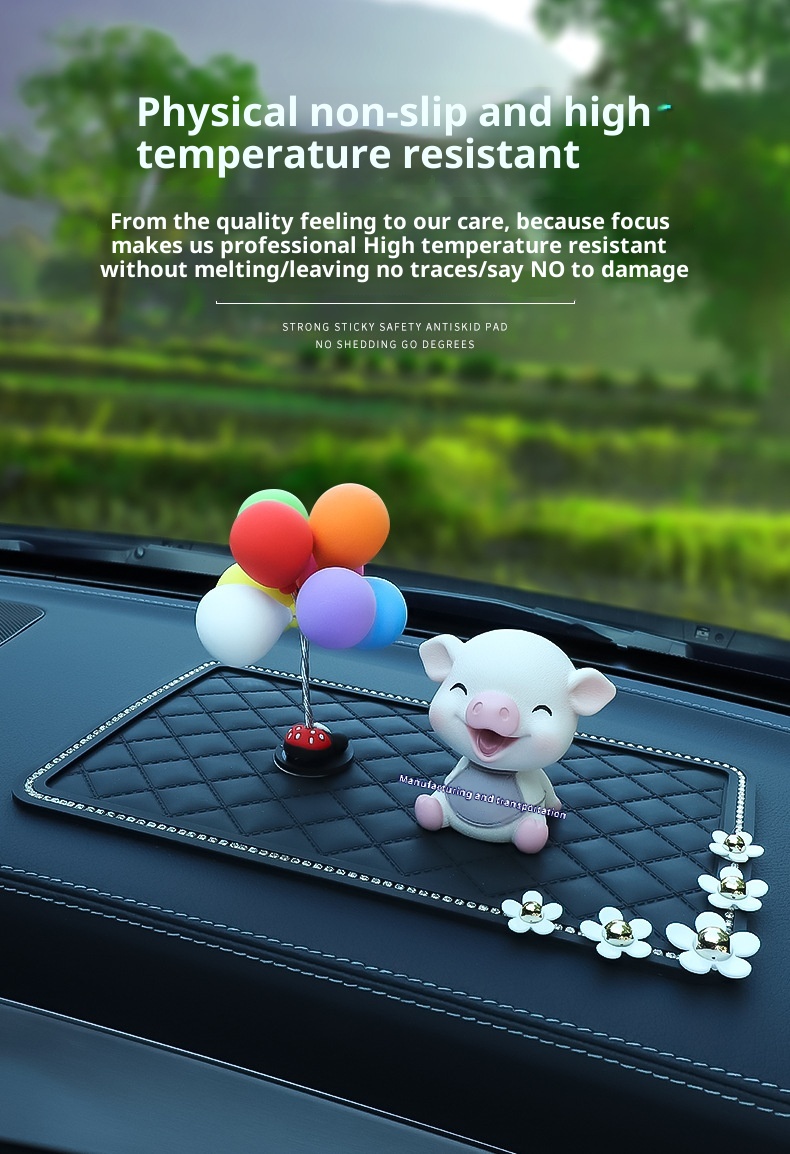 Rutschfeste Strassmatte mit Federdekor für die Mittelkonsole im Auto – Neuware_voghion.com